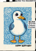 Q-ART Seagull Happy Birthday Card