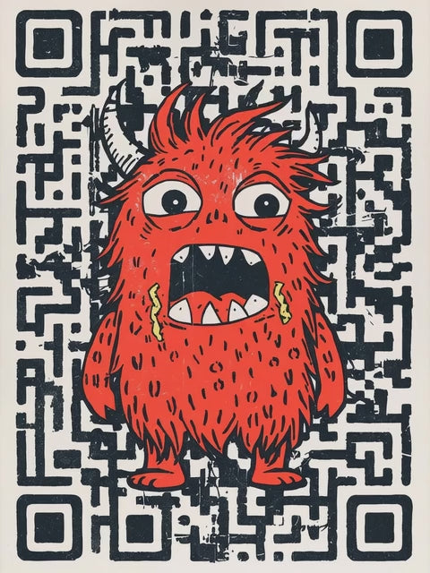 Q-ART Monster Happy Birthday Card